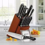 Tramontina Gourmet 14-Piece Forged German Steel Knife Set with Hardwood Block thumbnail 6