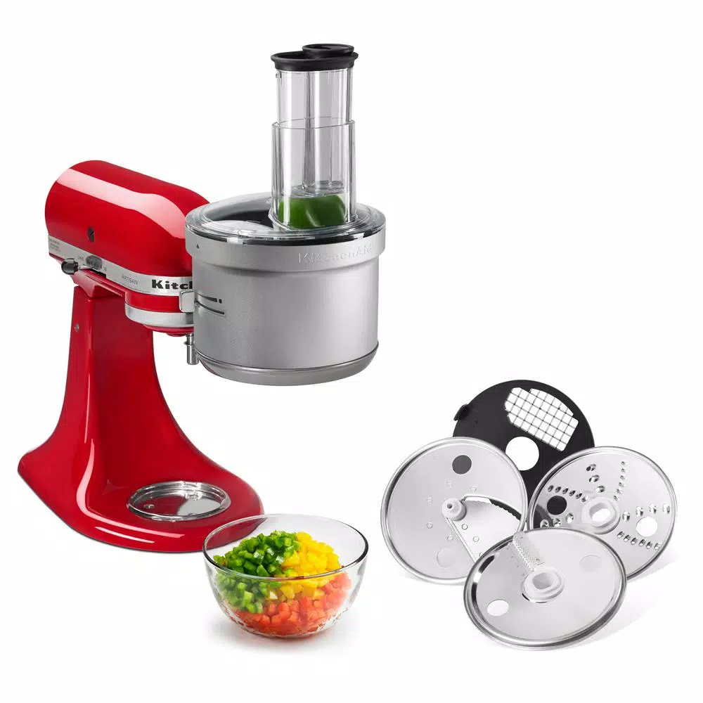 KitchenAid KSM2FPA Food Processor Attachment for Stand Mixers, Gray