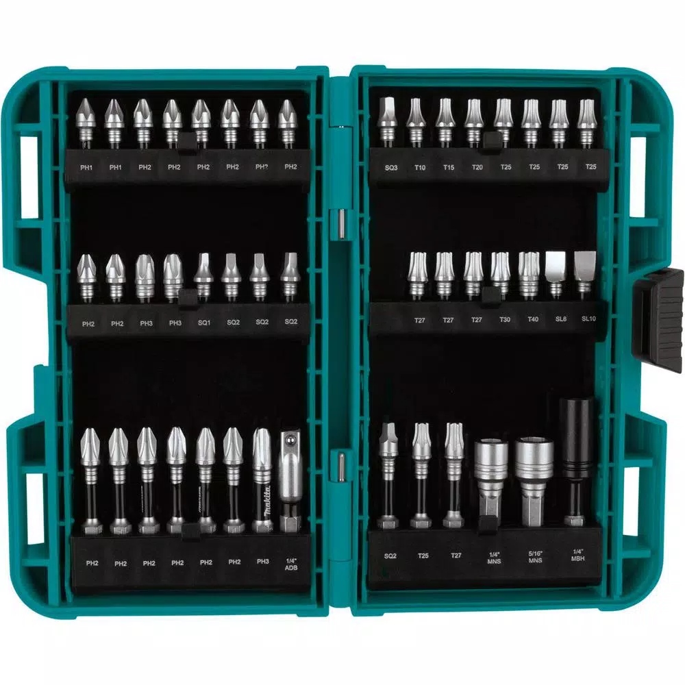 Makita ImpactXPS 45-Piece Impact Bit Set, High-Torque Alloy Steel Screwdriver Bits