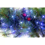 Starlite Creations 12 ft. Pre-Lit Blue LED Single Braided Garland, Battery Operated (Bundle of 2) thumbnail 2