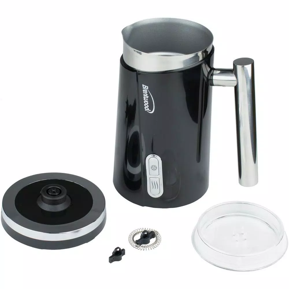 Brentwood Appliances GA-301BK 10 oz. Cordless Electric Milk Frother and Warmer, Black
