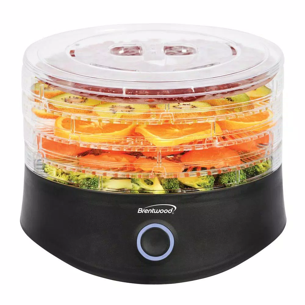 Brentwood Appliances 5-Tray Food Dehydrator with Auto Shutoff, Black