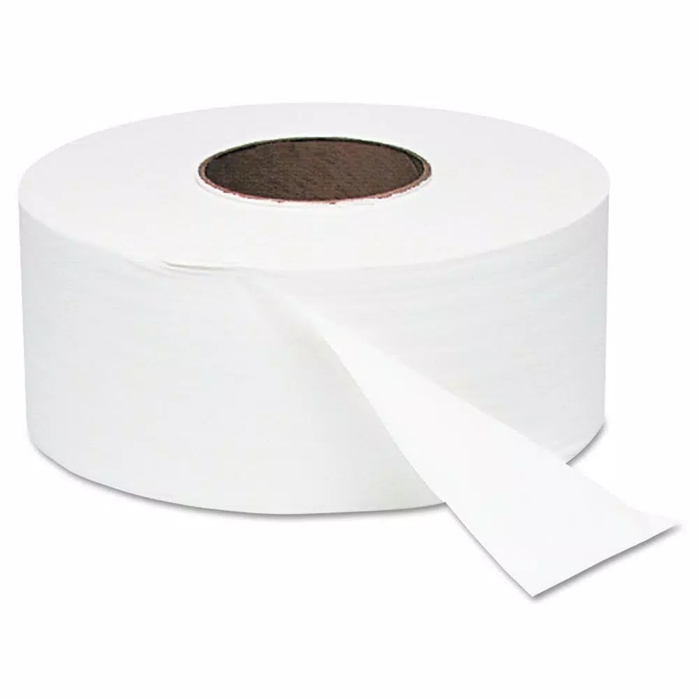 Windsoft 9 in. x 2000 ft. White Jumbo Roll 1-Ply Bath Tissue, 12 Rolls per Carton