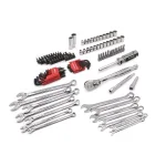 Crescent 128-Piece 3/8 in. Drive SAE/Metric Mechanics Tool Set with Blow-Molded Case thumbnail 1