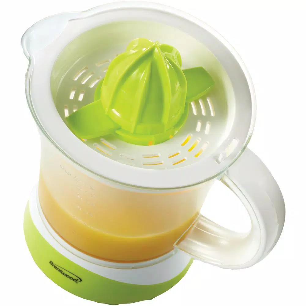 Brentwood 40 oz. Electric Citrus Juicer, Green Modern Style
