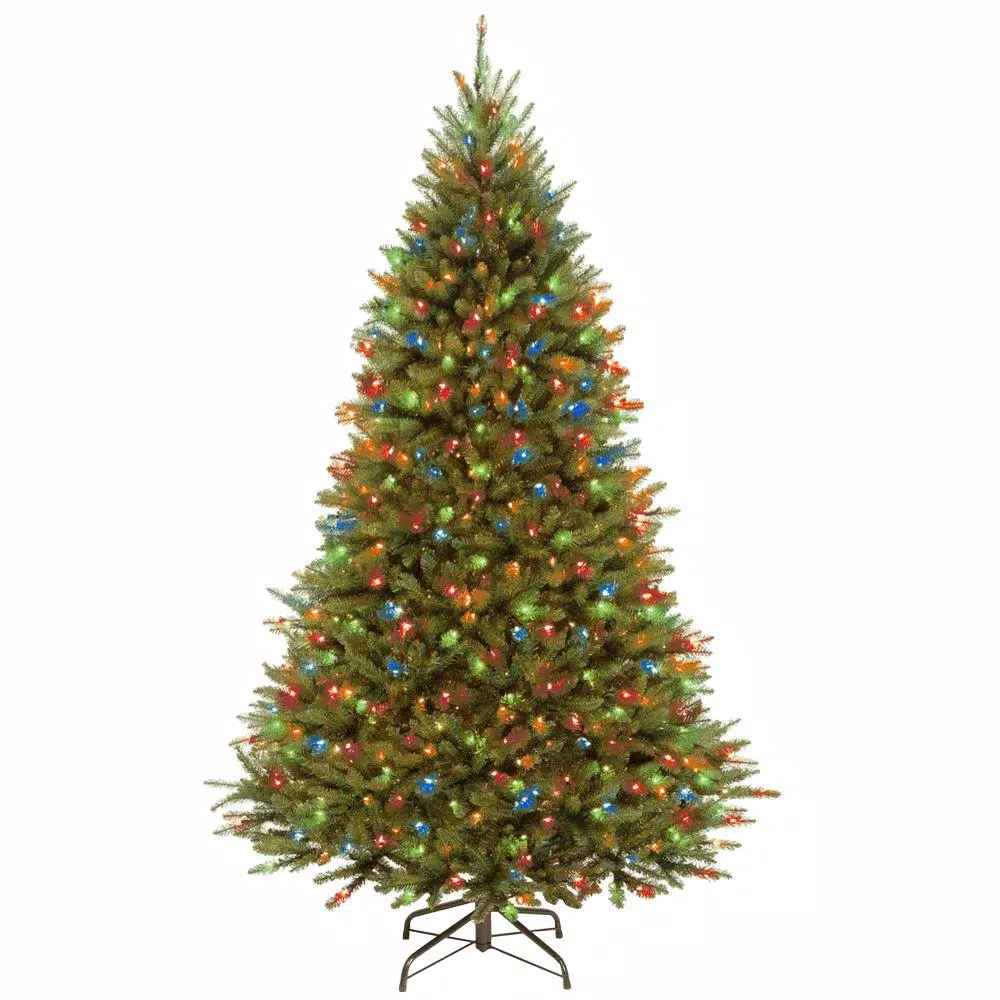 National Tree Company 7.5 ft. Kingswood Fir Artificial Christmas Tree with Dual Color LED Lights and PowerConnect System