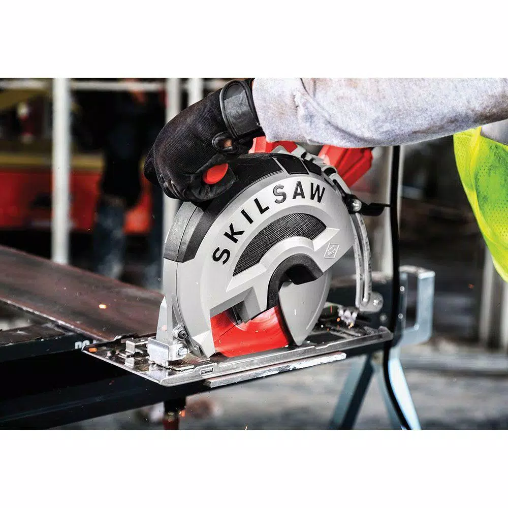 SKILSAW 8 in. Outlaw 15 Amp Corded Worm Drive Metal Saw with 42-Tooth Diablo Cermet Blade