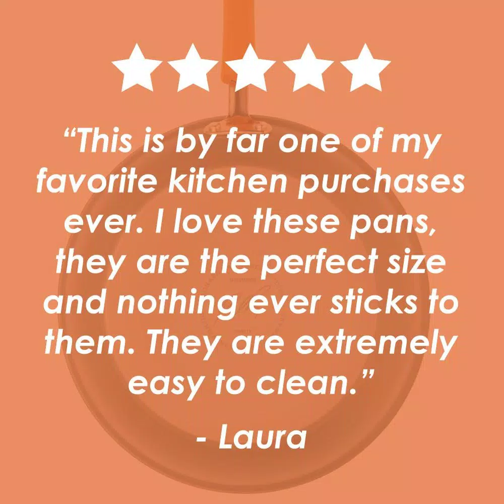 Rachael Ray 3-Quart Hard-Anodized Aluminum Nonstick Saucepan with Glass Lid, Orange and Gray