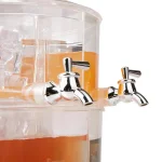 Mind Reader 2-Tier Stackable Beverage Dispenser, 4-Compartment 2-Gallon Drink Holder with Ice Compartments thumbnail 3