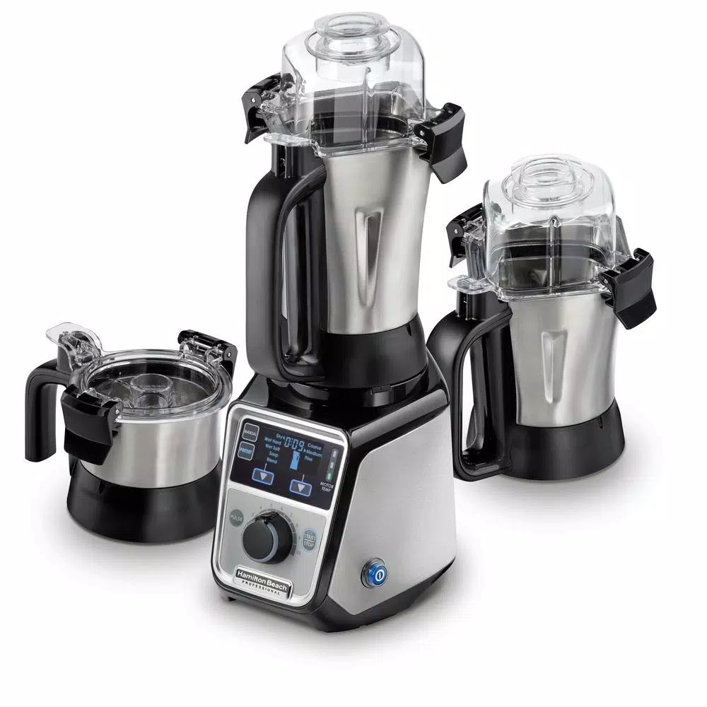 Hamilton Beach Professional 13-Speed Stainless Steel Juicer Mixer Grinder with 3 Jars
