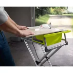 RYOBI 7 in. 4.8 Amp Wet Tile Saw with Stand, Cuts Ceramic, Porcelain, and Stone thumbnail 2