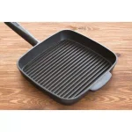 MasterPan Sectional Series 11 in. Cast Aluminum Nonstick Grill Pan, Black thumbnail 3