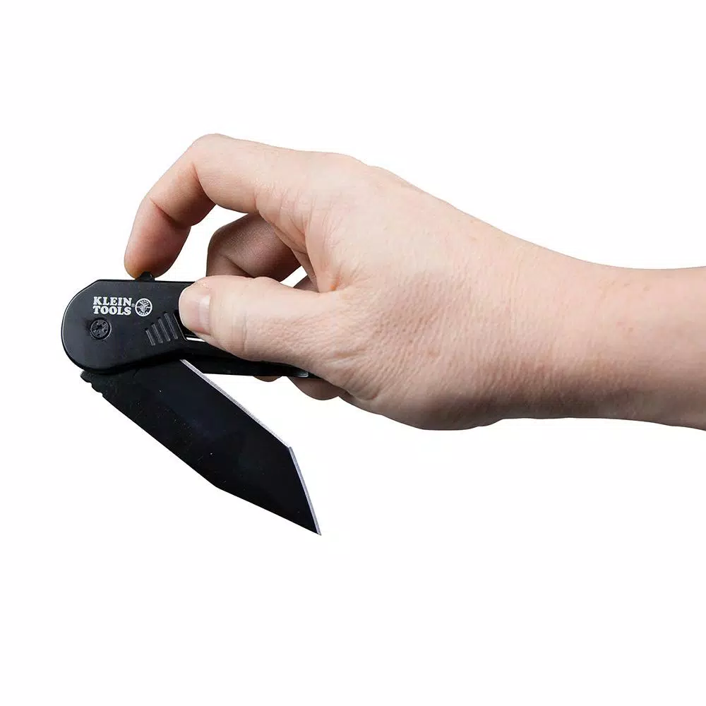 Klein Tools Bearing-Assisted Open Folding Knife with Tanto Blade