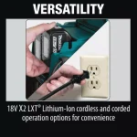 Makita 18V X2 LXT Cordless/Corded 2.1 Gal. HEPA Dry Dust Extractor Vacuum Kit thumbnail 8