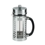 BonJour 8-Cup Chevron French Press, Borosilicate Glass and Stainless Steel thumbnail 1