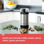 Black+Decker 4 oz. Silver Electric Blade Coffee Grinder thumbnail 4