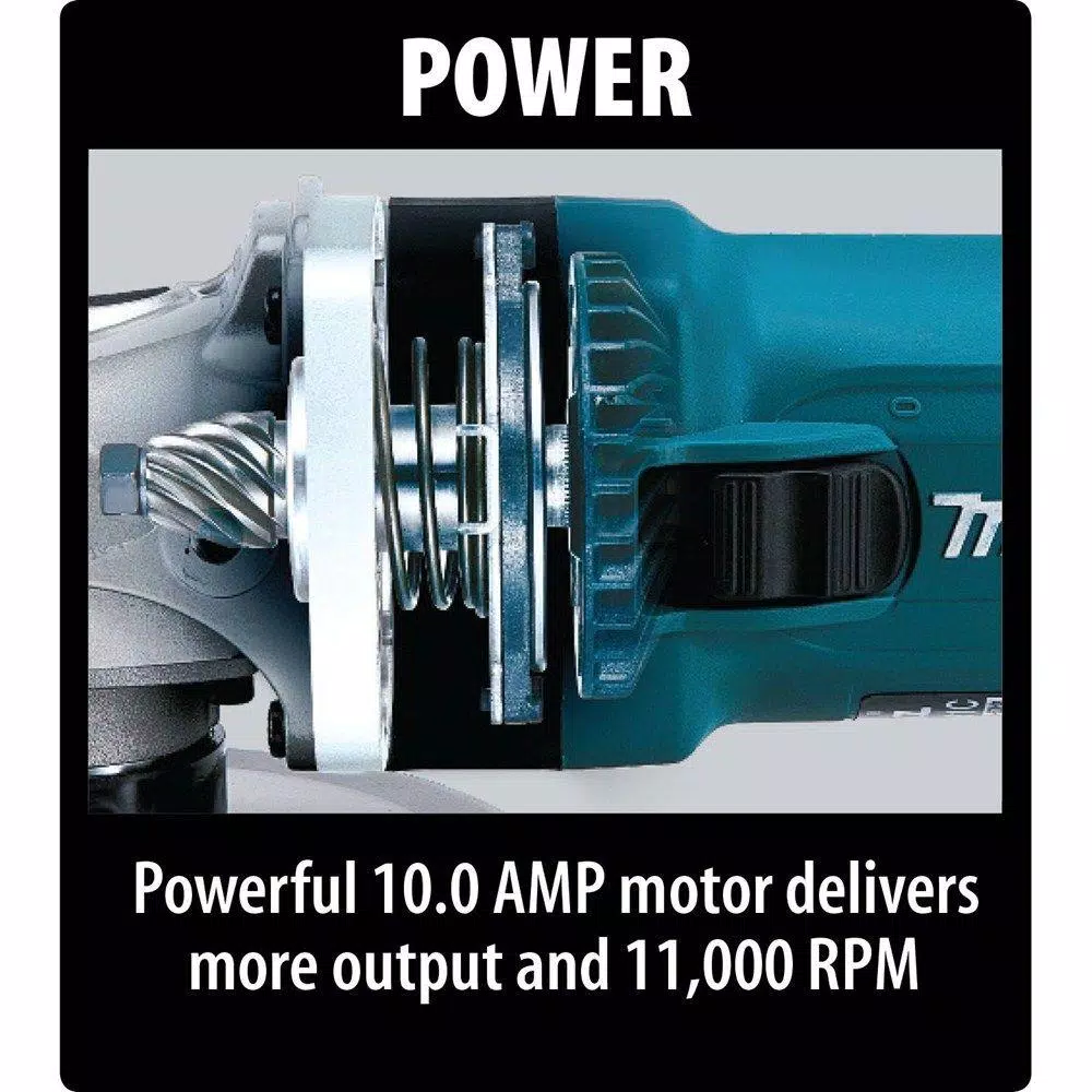Makita 10.5 Amp 5 in. Angle Grinder with Tuck Point Guard and SJS II Technology