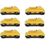 DEWALT 20V MAX Compact Lithium-Ion 4.0 Ah Battery Pack (6-Pack) thumbnail 1