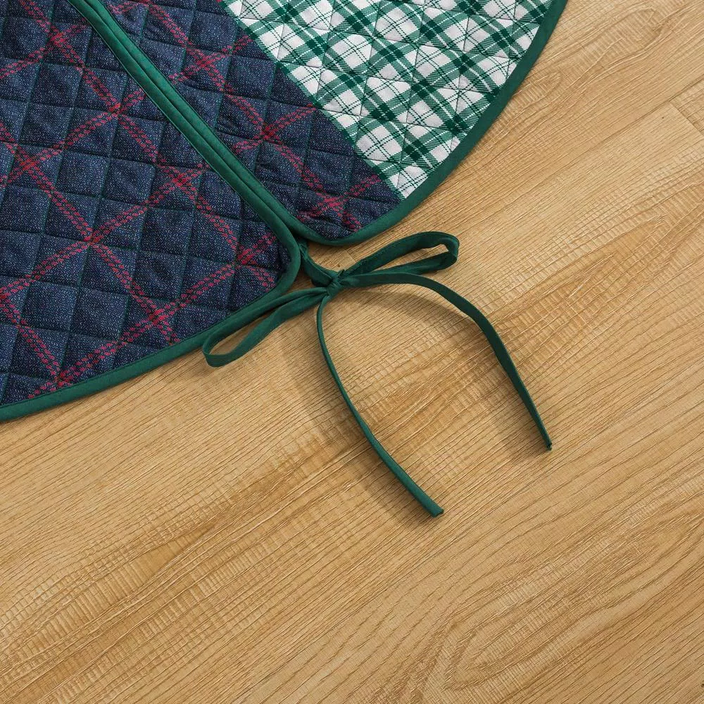 Country Living Knox Plaid 48 in. Quilted Microfiber Tree Skirt