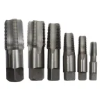 Drill America 6-Piece Carbon Steel NPT Pipe Tap Set (1/8 in. to 1 in.) thumbnail 2