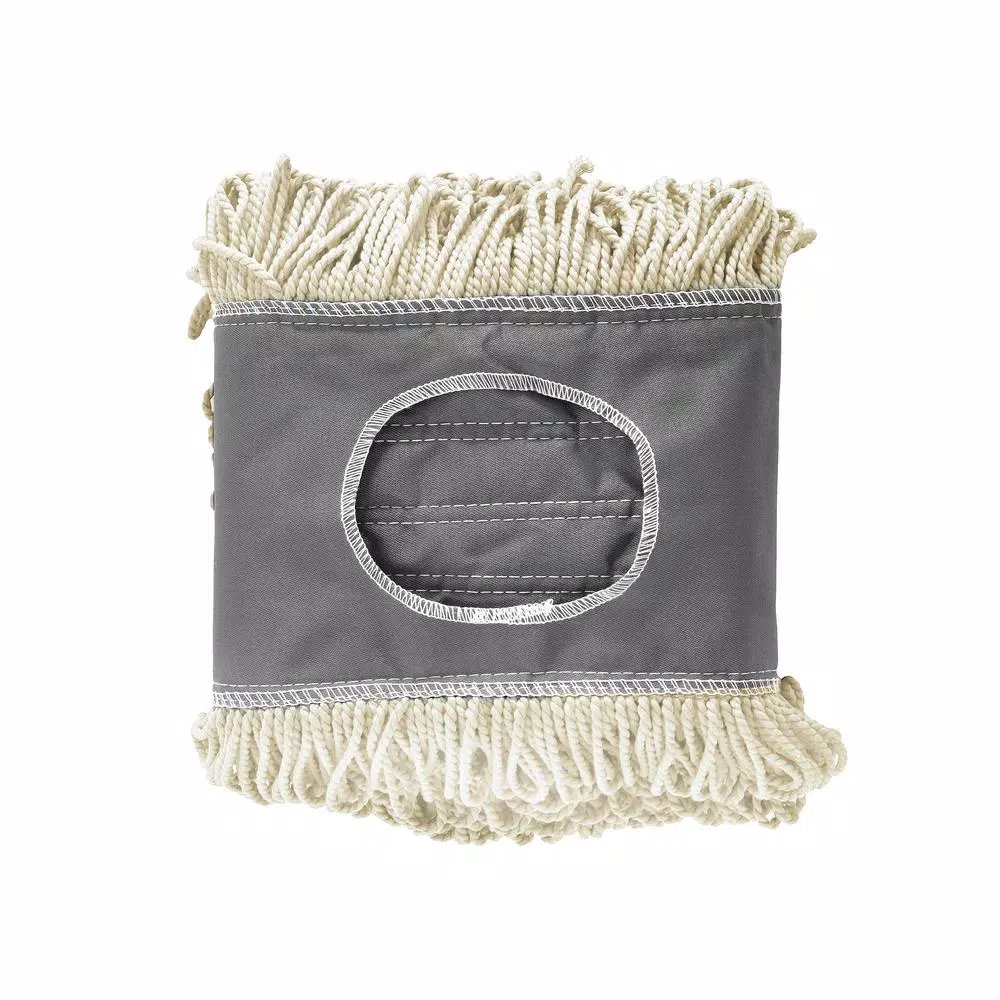 Alpine Industries 24 in. Cotton Dust Dry Mop Replacement Heads, 3-Pack