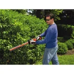 BLACK+DECKER 24 in. 40V MAX Cordless Lithium-Ion Hedge Trimmer with 1.5 Ah Battery and Charger thumbnail 6
