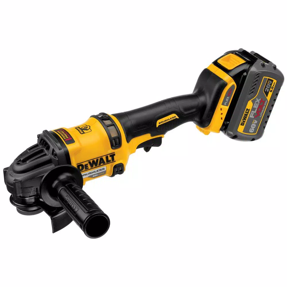 DEWALT FLEXVOLT 60V MAX Brushless 4-1/2 in. Angle Grinder Kit with 6.0Ah Battery & Bonus Jigsaw