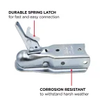 TowSmart Class II 2 in. Ball Coupler with 2-1/2 in. to 3 in. Adjustable Collars thumbnail 4