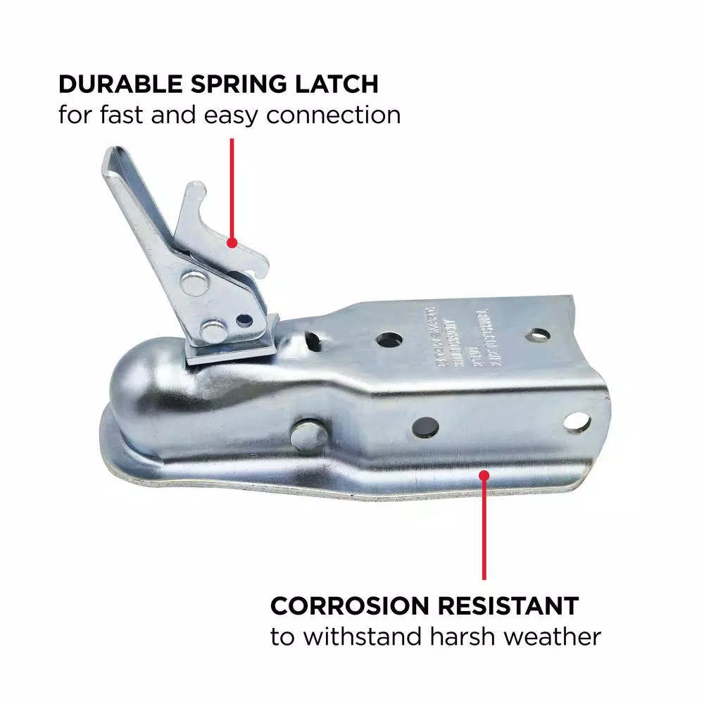 TowSmart Class II 2 in. Ball Coupler with 2-1/2 in. to 3 in. Adjustable Collars