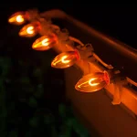 Wintergreen Lighting FlexFilament C9 LED Shatterproof Orange Vintage Edison Replacement Bulbs (5-Pack) thumbnail 3
