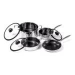 Black Cube 7-Piece Stainless Steel Nonstick Hybrid Cookware Set thumbnail 1