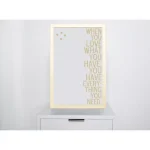 Petal Lane Home Gold Frame Magnetic Memo Board - When You Love Have Canvas Wall Decor thumbnail 2