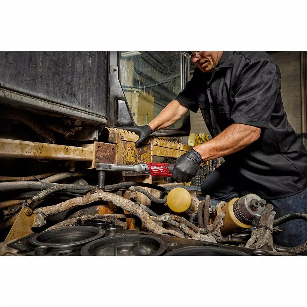 Milwaukee M12 FUEL 12V Cordless 3/8 in. Extended Reach Ratchet Kit with Metric Ratcheting Wrench Set