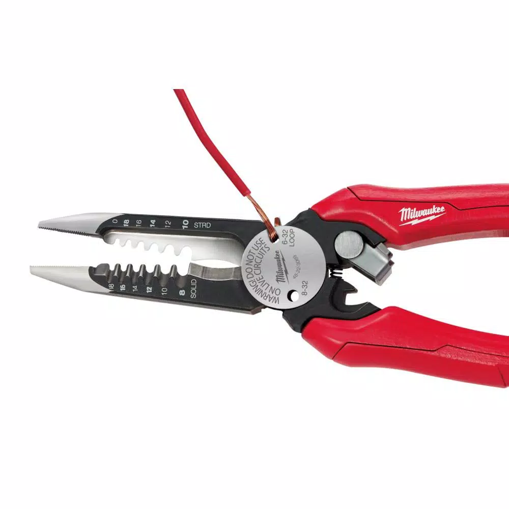 Milwaukee 6-in-1 Electrician Combination Pliers and FASTBACK Utility Knife 2-Pack Set