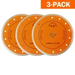 GRIP TIGHT TOOLS 7 in. Classic Turbo Cut Diamond Blade for Granite, Marble, Concrete, and Masonry (3-Pack) thumbnail 1