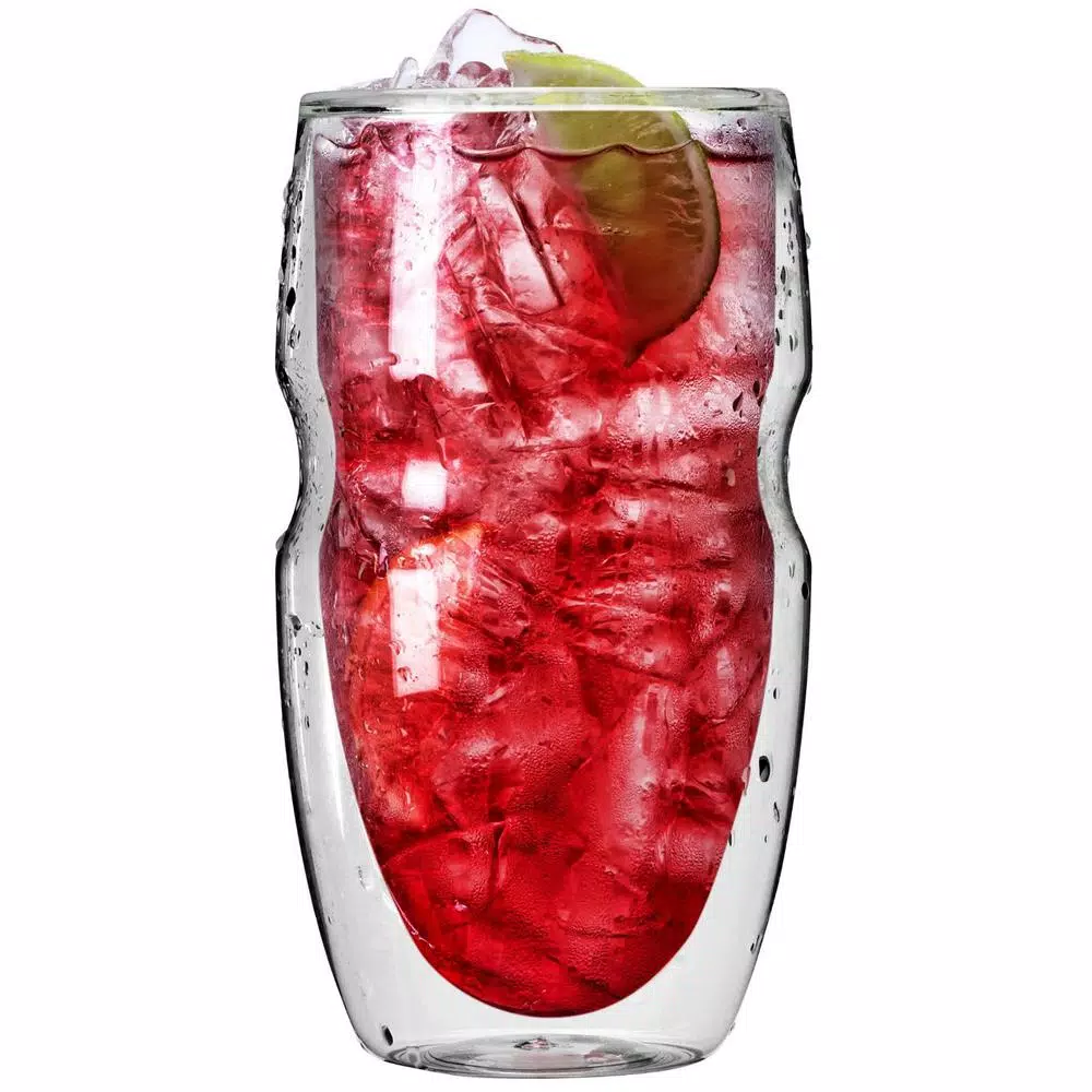 Ozeri Serafino 16 oz. Double Wall Borosilicate Glassware Set of 6 - Insulated Coffee and Tea Glasses