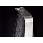 ANZZI Anchorage 60 in. 2-Jet Full Body Shower Panel System with Heavy Rain Head & Spray Wand, Brushed Steel thumbnail 4
