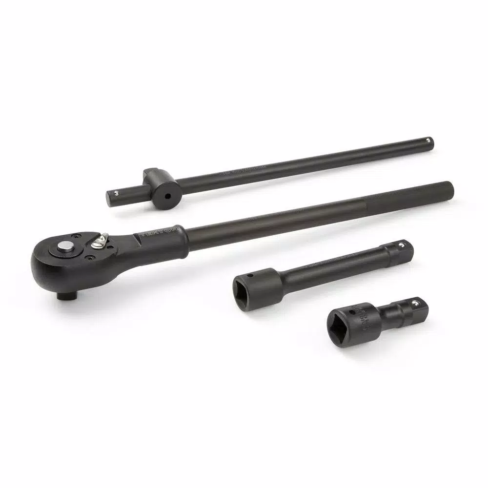TEKTON 21-Piece 3/4 in. Drive Impact Socket Set, 3/4-2 in. Sizes, with Ratchet and Breaker Bar