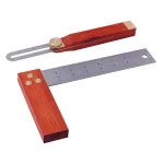 Steel Core 8 in. Try Square and 9 in. Sliding T-Bevel Set with Hardwood Handle and Stainless Steel Blades thumbnail 2