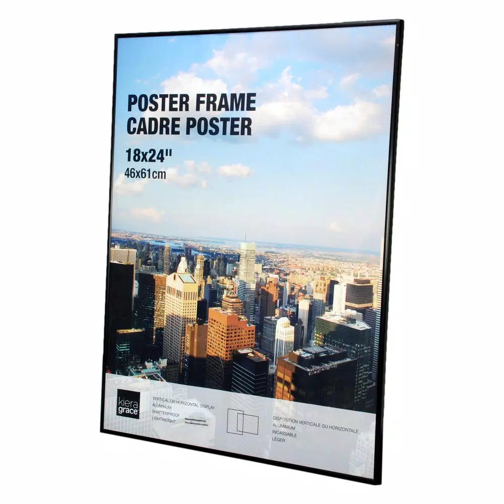 Kiera Grace kieragrace KG Uptown Aluminum Poster Frame - Black, 18.25 x 24.25 in