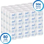 Scott Eco-Friendly 2-Ply Recycled Toilet Tissue, 506 Sheets per Roll, 80 Rolls per Carton thumbnail 2