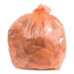 Plasticplace 32-33 Gallon Orange Trash Bags, 1.2 Mil Low Density Polyethylene, 100 Count Case thumbnail 1