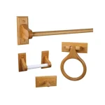 Design House Dalton 4-Piece Bathroom Hardware Kit, Honey Oak Finish thumbnail 1