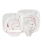 Corelle Square 16-Piece Splendor Glass Dinnerware Set, Service for 4 thumbnail 5