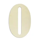 Jeff McWilliams Designs 18 in. Oversized Unfinished Wood Number 0 - Industrial Style Wall Decor thumbnail 1
