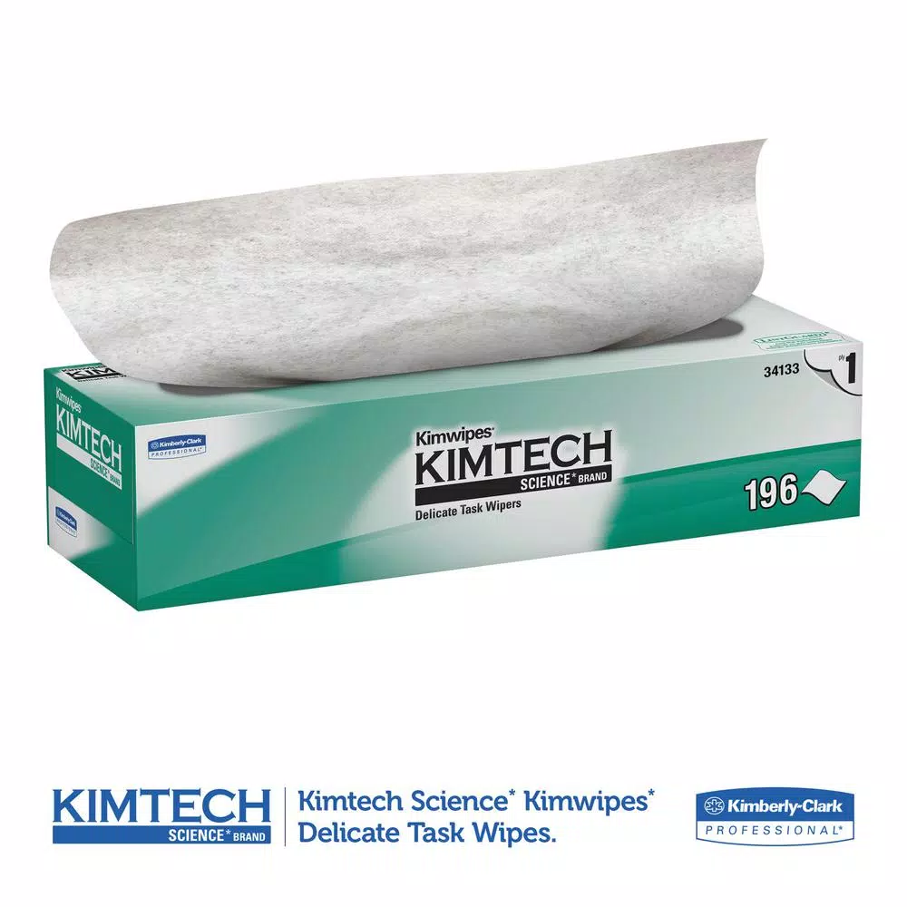 Kimtech Kimwipes Delicate Task Wipers, 1-Ply, 196/Box, 15 Boxes per Carton