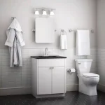 Delta Portwood 4-Piece Polished Chrome Bath Accessory Set with 24 in. Towel Bar thumbnail 3