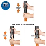 RIDGID 1-7/8 in. x 10 ft. Pro-Grade Locking Vacuum Hose Kit for Wet/Dry Shop Vacuums thumbnail 4