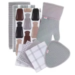 RITZ T-Fal Gray Cotton Kitchen Textile Set, 9-Piece Essential Collection thumbnail 1