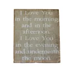 Unbranded Boulder Innovations "I Love You In The Morning" 16 x 19 in. Printed Wood Wall Art thumbnail 2